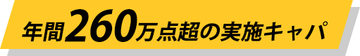 年間260万点超の実施キャパ